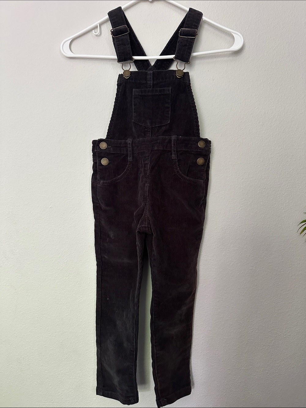 Jamie Kay Black Corduroy Overalls